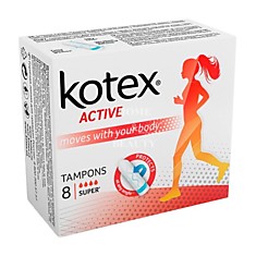 Тампоны KOTEX актив супер 8шт