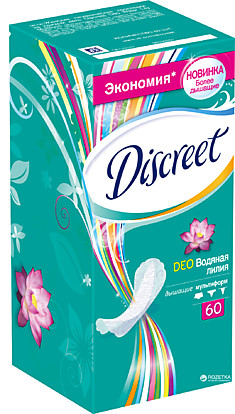 Ежед проклад DISCREET DeoWatLilTrio 60шт