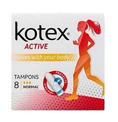 Тампоны KOTEX актив нормал 8шт